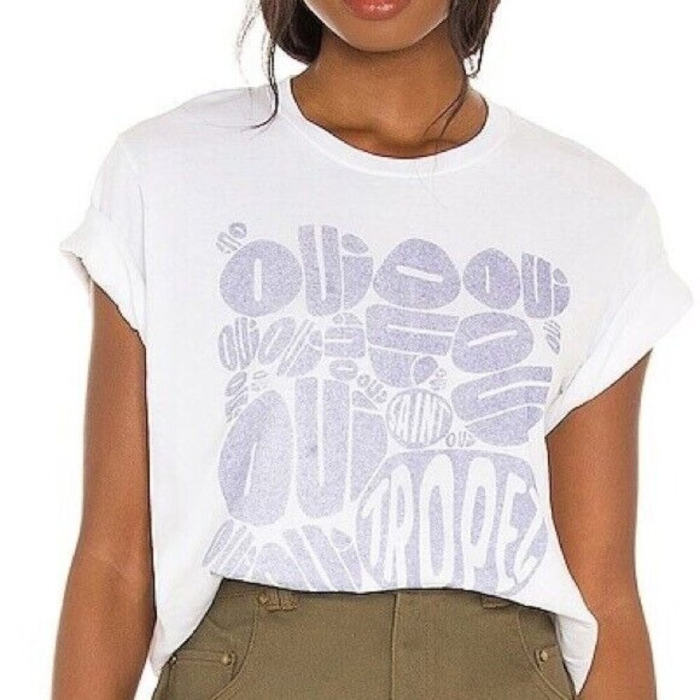 SIXTHREESEVEN Vintage Graphic Tee in Plage De Grenouille